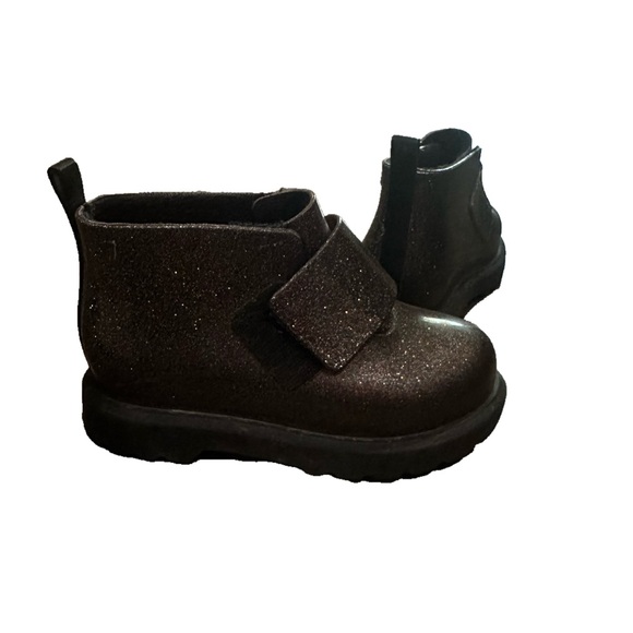 Mini Melissa jelly chelsea rain boot with sparkles